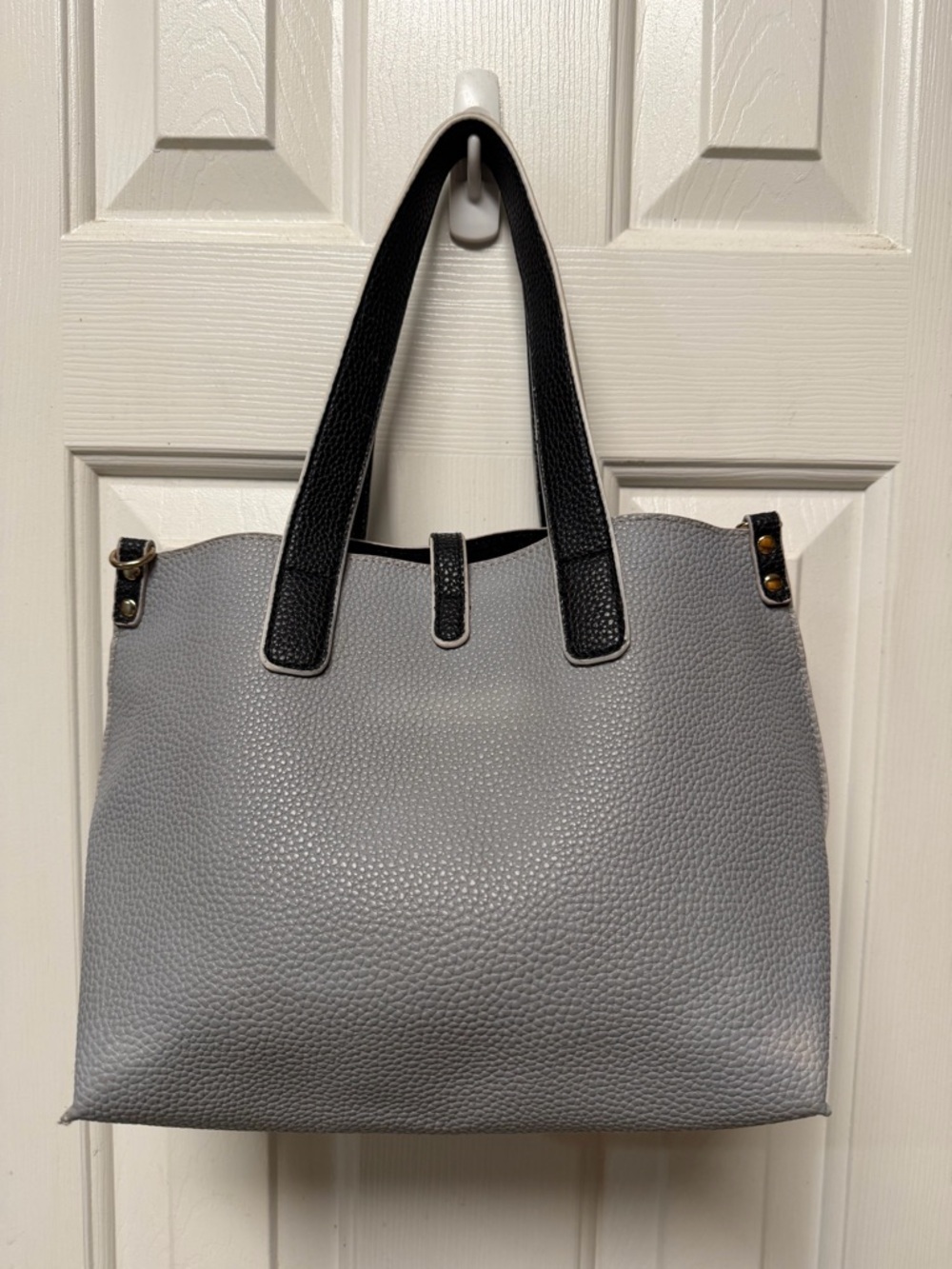 Kenneth Cole Reaction pebbled faux leather tote bag - Picture 3 of 10